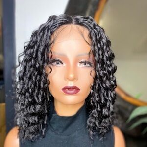 4. JUDY| 12” DEEP WAVE T PART LACE FRONT WIG